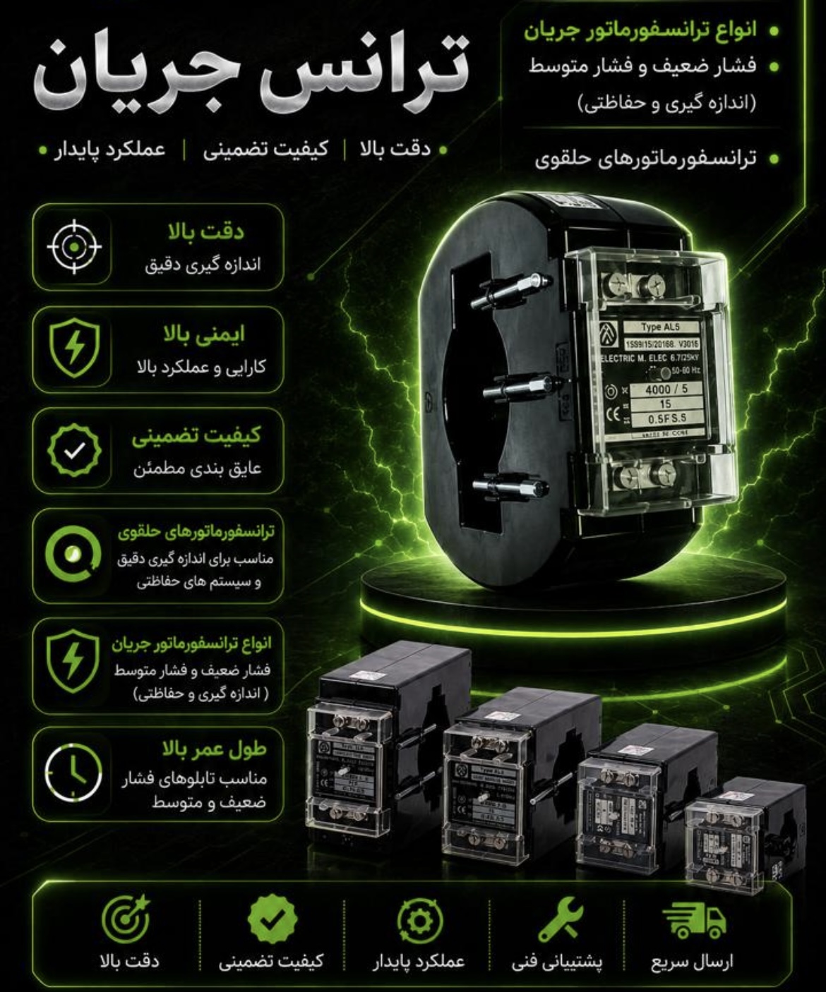 ترانس جریان مگ الکتریک ۴۰۰به ۵